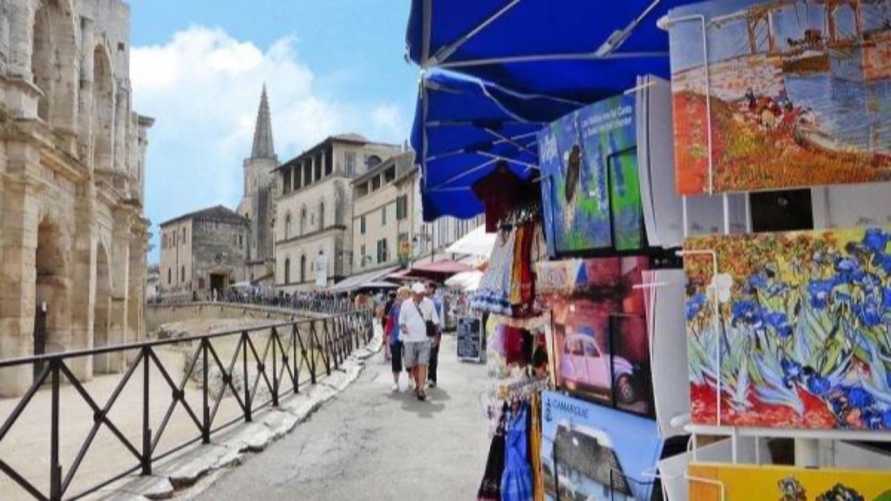 Studio avec vue sur les arénes Arlés Exterior foto